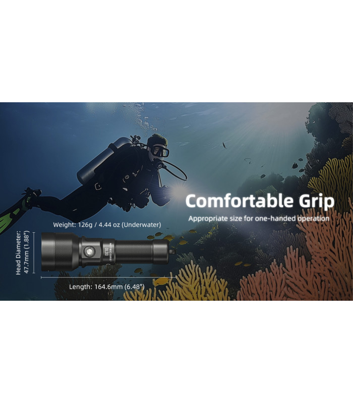 ΦΑΚΟΣ LED NITECORE DIVING LIGHT, DL30, 1100Lumens, IP68-100m Submersible