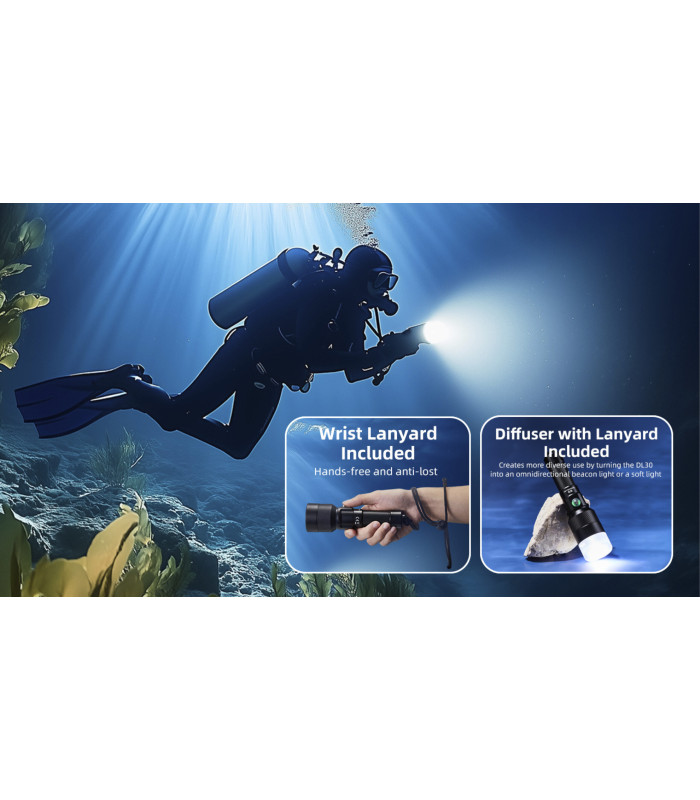 ΦΑΚΟΣ LED NITECORE DIVING LIGHT, DL30, 1100Lumens, IP68-100m Submersible
