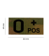 CLAWGEAR 0 POS(+) IR BLOOD TYPE PATCH