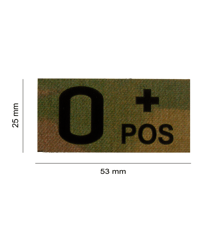 CLAWGEAR 0 POS(+) IR BLOOD TYPE PATCH