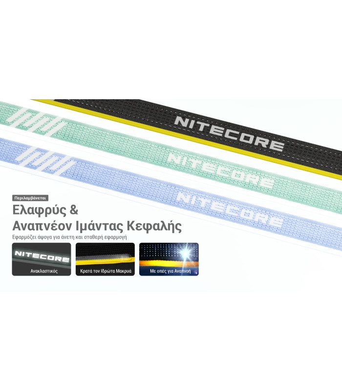 ΦΑΚΟΣ LED NITECORE HEADLAMP HA23 UHE, Black