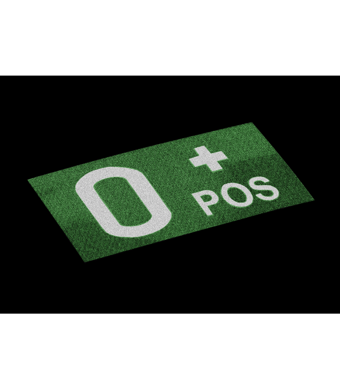 CLAWGEAR 0 POS(+) IR BLOOD TYPE PATCH
