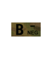 CLAWGEAR B NEG(-) IR BLOOD TYPE PATCH