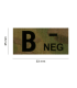 CLAWGEAR B NEG(-) IR BLOOD TYPE PATCH