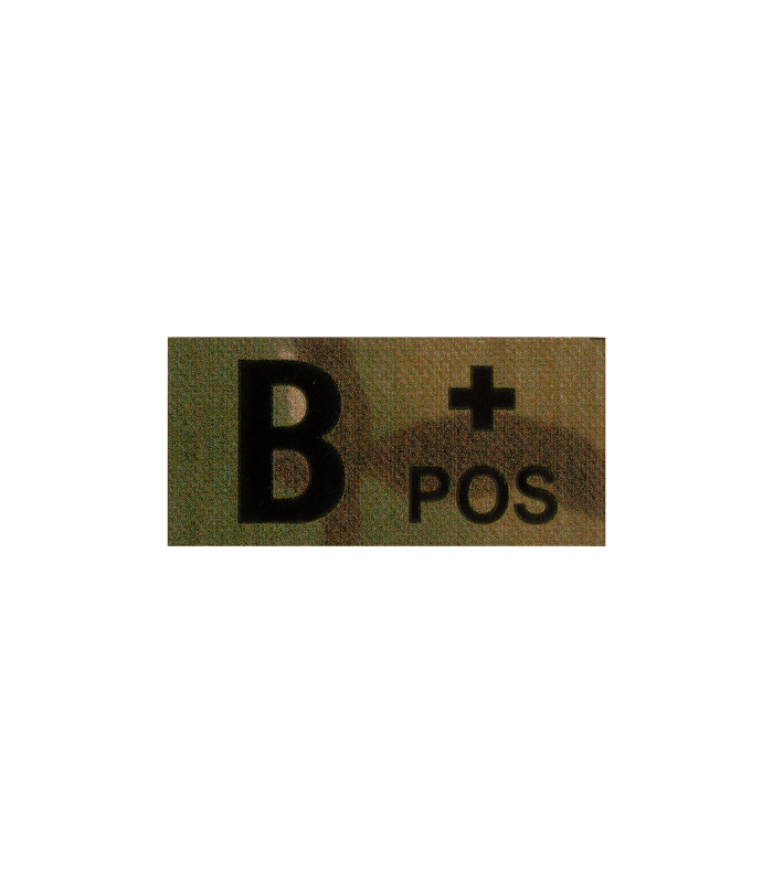 CLAWGEAR B POS(+) IR BLOOD TYPE PATCH MULTICAM