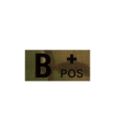 CLAWGEAR B POS(+) IR BLOOD TYPE PATCH MULTICAM