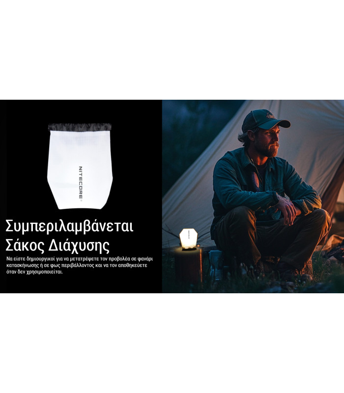 ΦΑΚΟΣ LED NITECORE HEADLAMP HA15 UHE, Lightweight, 400Lumens