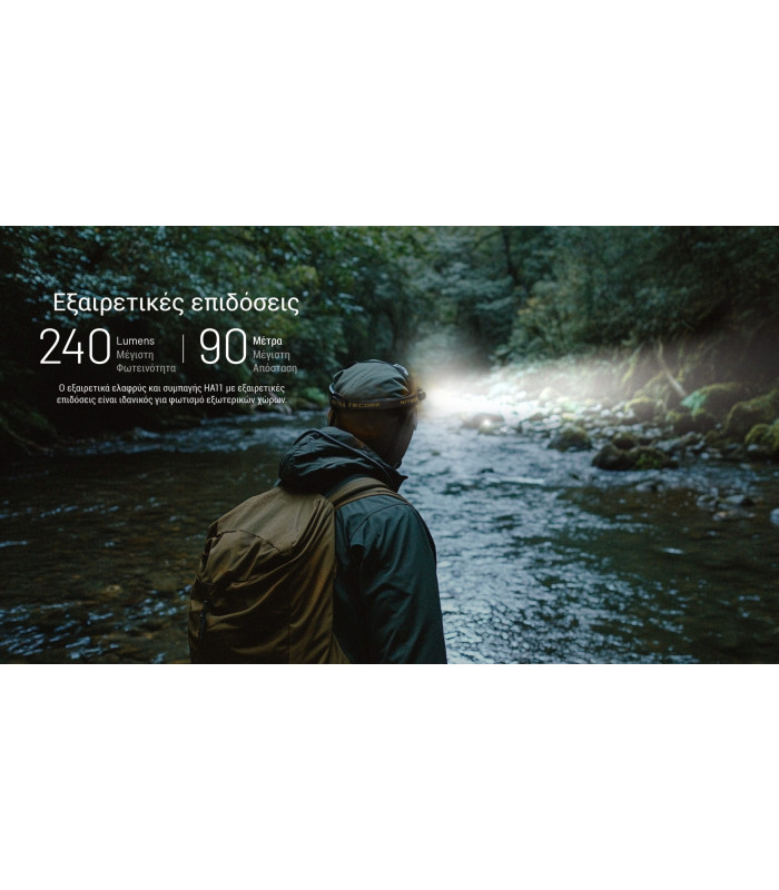 ΦΑΚΟΣ LED NITECORE HEADLAMP HA11 UHE με ιμάντα