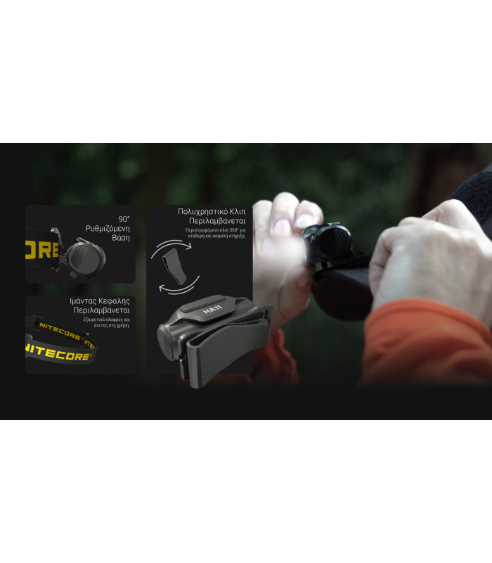 ΦΑΚΟΣ LED NITECORE HEADLAMP HA11 UHE με ιμάντα