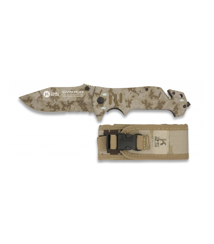 ΣΟΥΓΙΑΣ K25, Tactical pocket knife K25 SIROCO desert, 19760