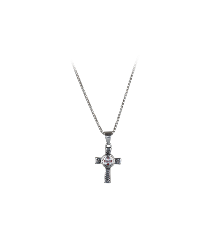 ΚΡΕΜΑΣΤΟ Albainox Necklace Templar Cross, 16240