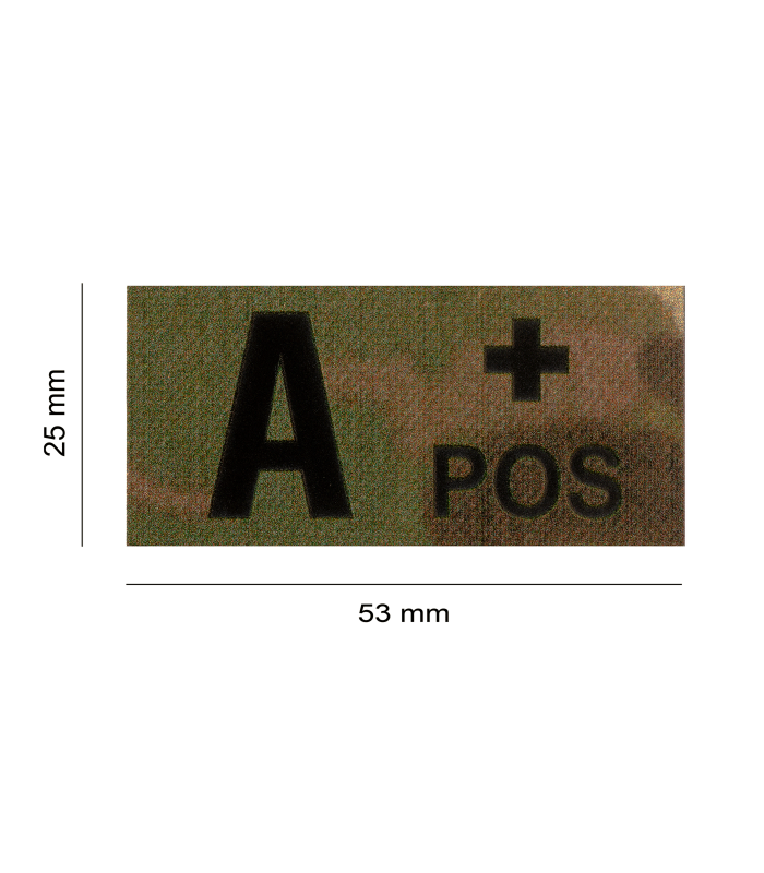 CLAWGEAR A POS(+) IR BLOOD TYPE PATCH
