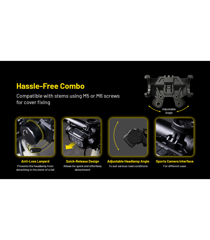 ΒΑΣΗ ΠΟΔΗΛΑΤΟΥ ΓΙΑ ΦΑΚΟΥΣ NITECORE HC60UHE, HC65UHE