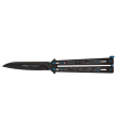 Σουγιάς TOKISU balisong. Bright black steel, 02259