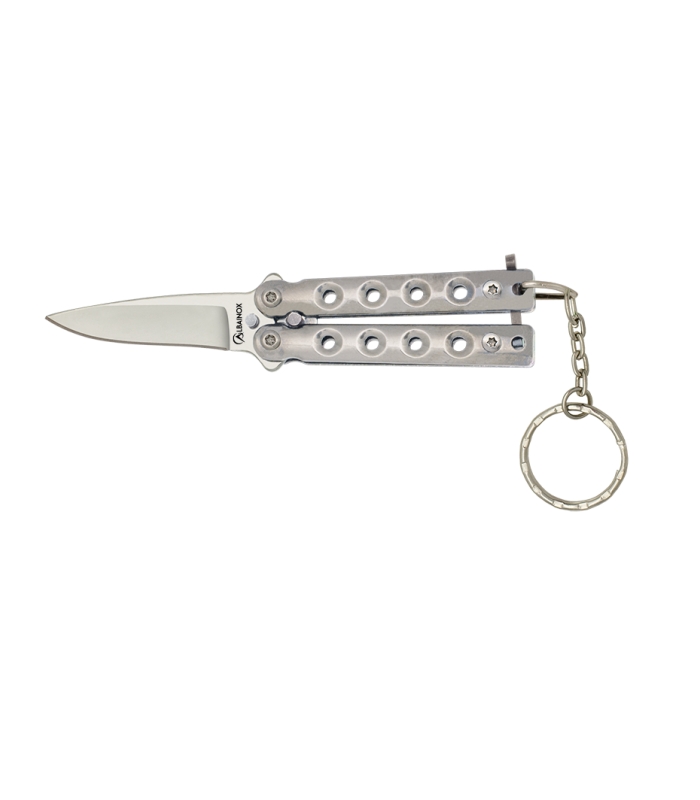 ΣΟΥΓΙΑΣ ALBAINOX, BT, Key-ring balisong. Silver, 4 cm, 02249
