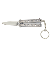ΣΟΥΓΙΑΣ ALBAINOX, BT, Key-ring balisong. Silver, 4 cm, 02249