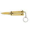ΣΟΥΓΙΑΣ ALBAINOX, BT, Key-ring balisong. Gold, 4 cm, 02248