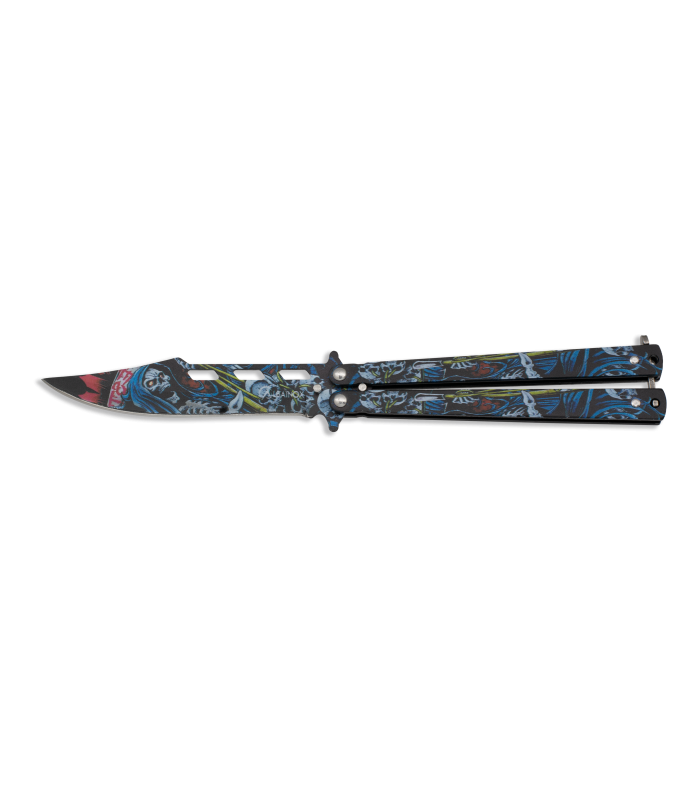 ΣΟΥΓΙΑΣ ALBAINOX, BT, colours 3D Skull balisong, 02222