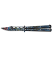 ΣΟΥΓΙΑΣ ALBAINOX, BT, colours 3D Skull balisong, 02222