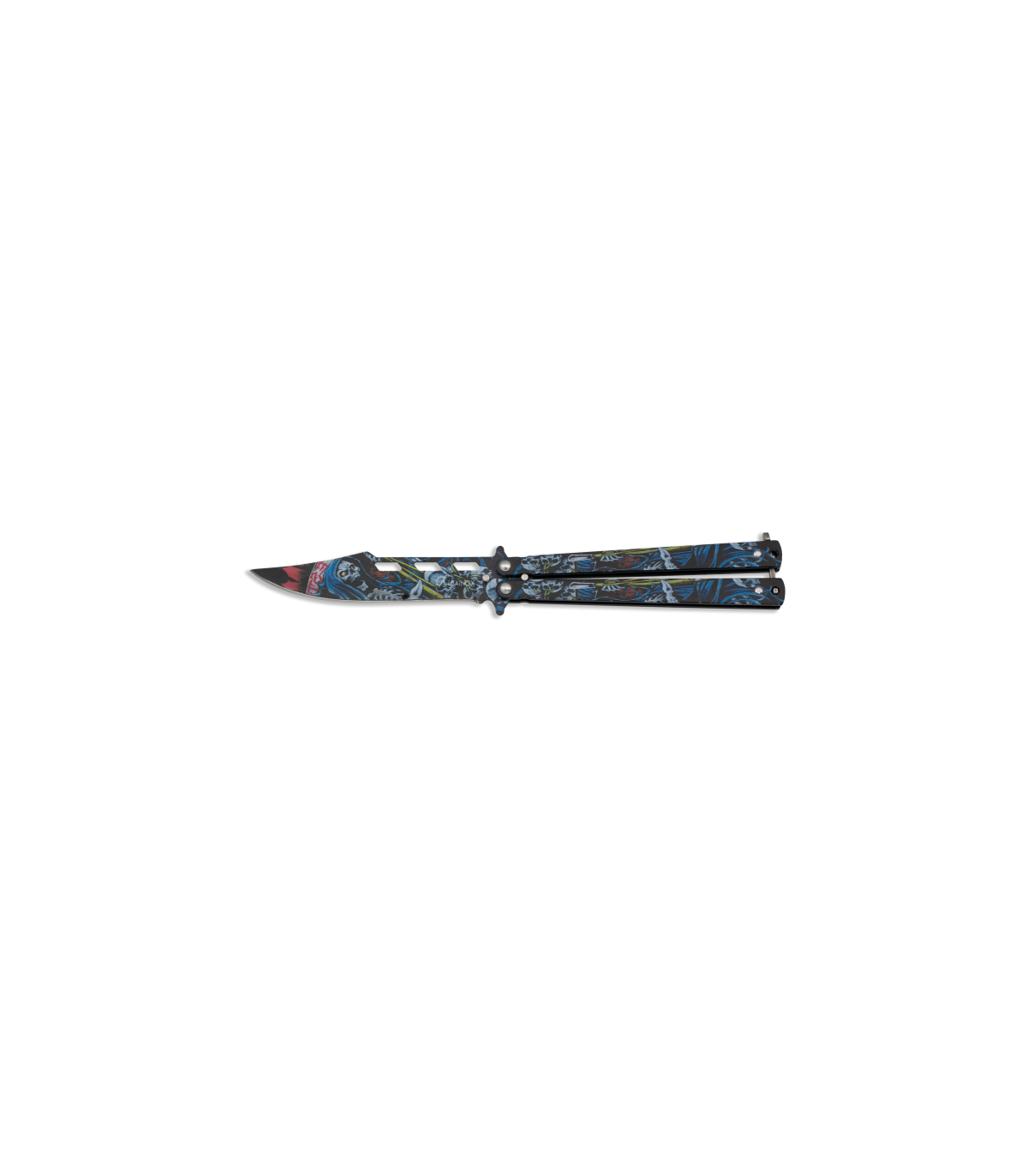 ΣΟΥΓΙΑΣ ALBAINOX, BT, colours 3D Skull balisong, 02222