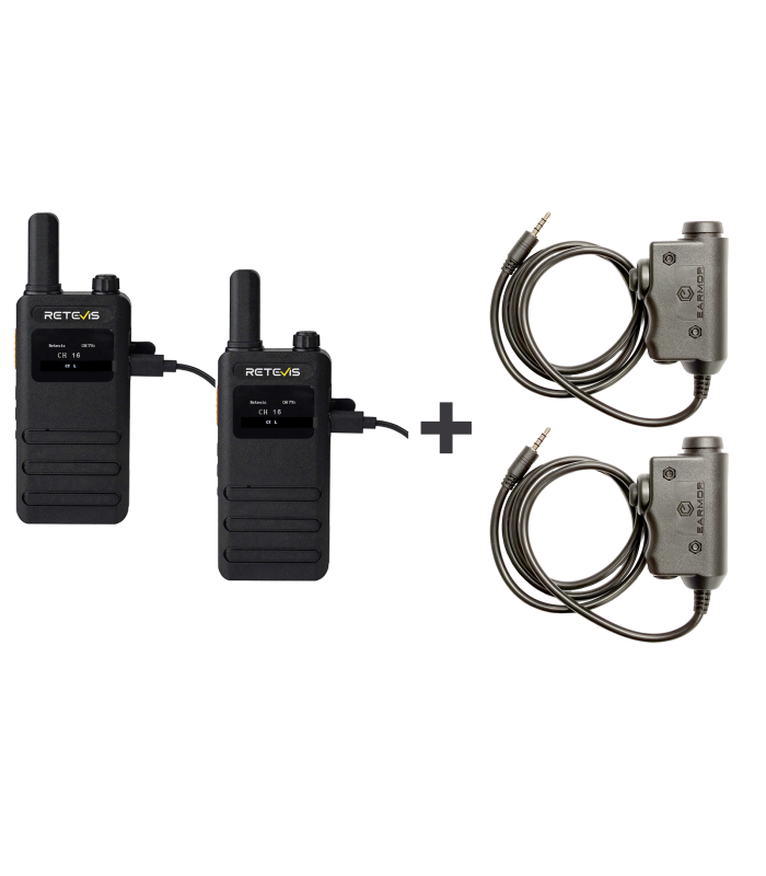 ΠΟΜΠΟΔΕΚΤΗΣ RETEVIS B63S, PMR16 + 2x M51-B63S EARMOR