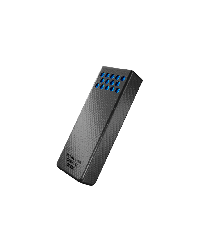 POWER BANK NITECORE CARBO 20, Carbon Fiber, Fast Charge, 65W MAX, BLUE
