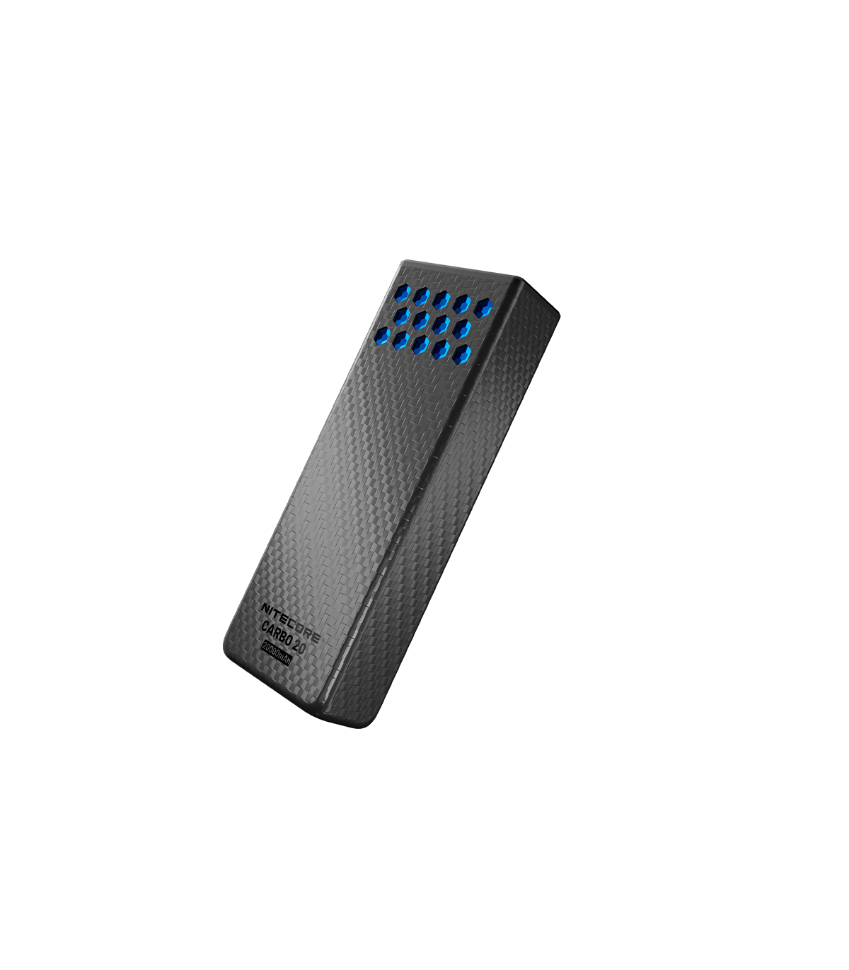 POWER BANK NITECORE CARBO 20, Carbon Fiber, Fast Charge, 65W MAX, BLUE