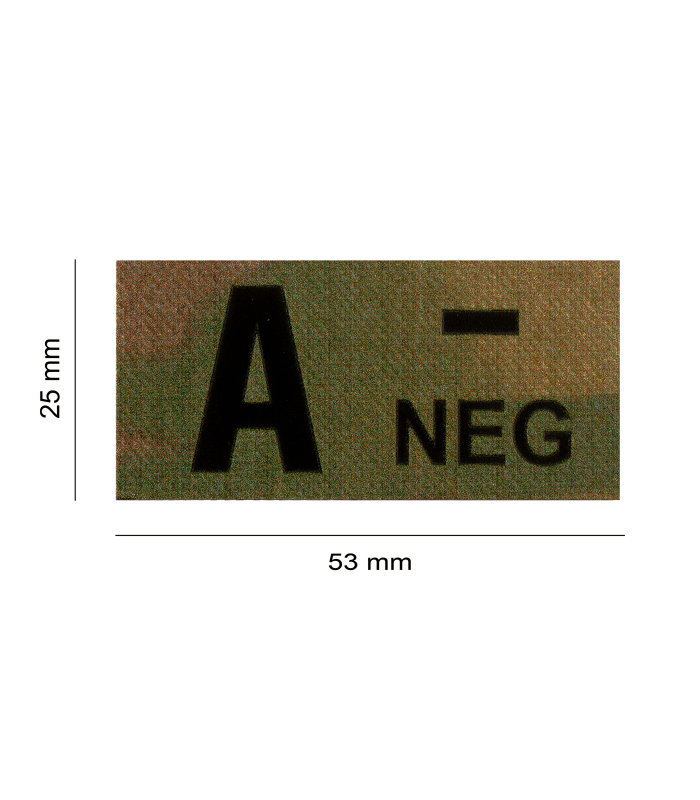 CLAWGEAR A NEG(-) IR BLOOD TYPE PATCH