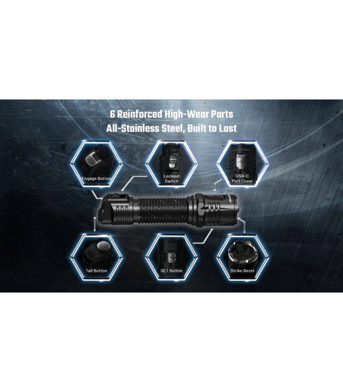 ΦΑΚΟΣ LED NITECORE PRECISE P27ix, Tactical Lumin Sield, Strobe ready, 5000lm