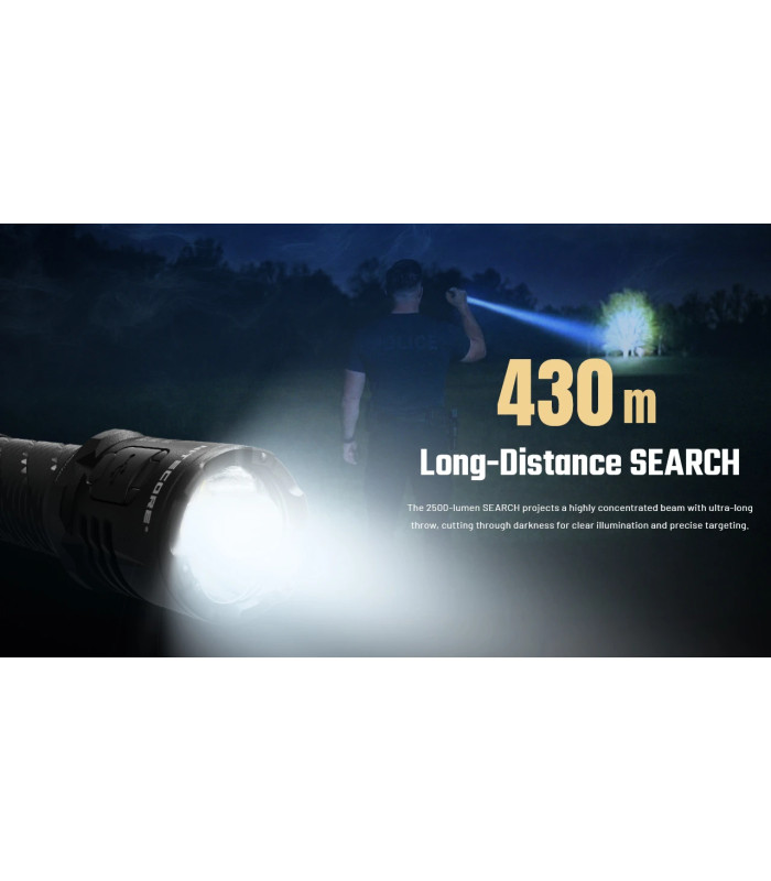 ΦΑΚΟΣ LED NITECORE PRECISE P27ix, Tactical Lumin Sield, Strobe ready, 5000lm