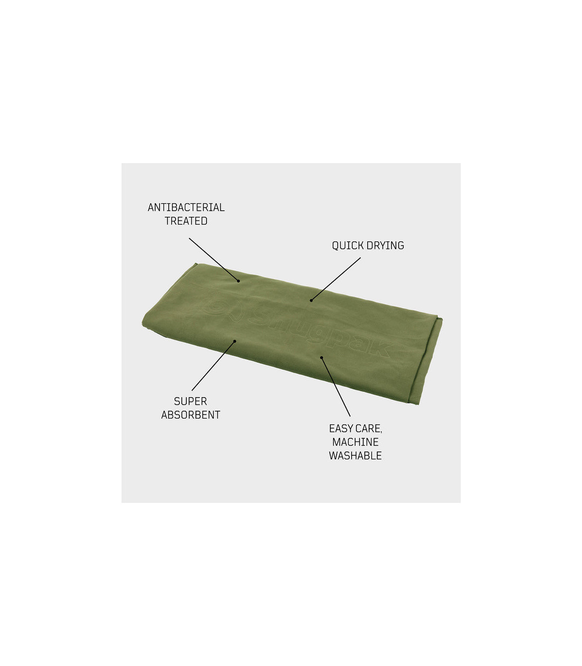 Πετσέτα Snugpak Head To Toe Towel WGTE Silvadur | Sabotage Oddal