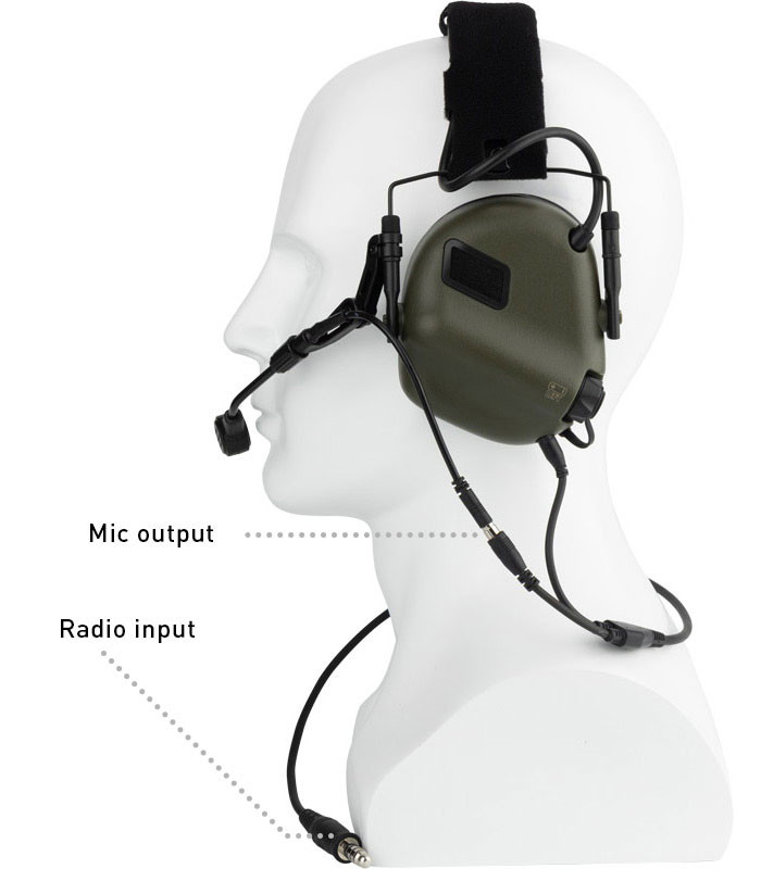 Ωτοασπίδες Ηλεκτρονικές EARMOR M31H Plus - ARC - Black