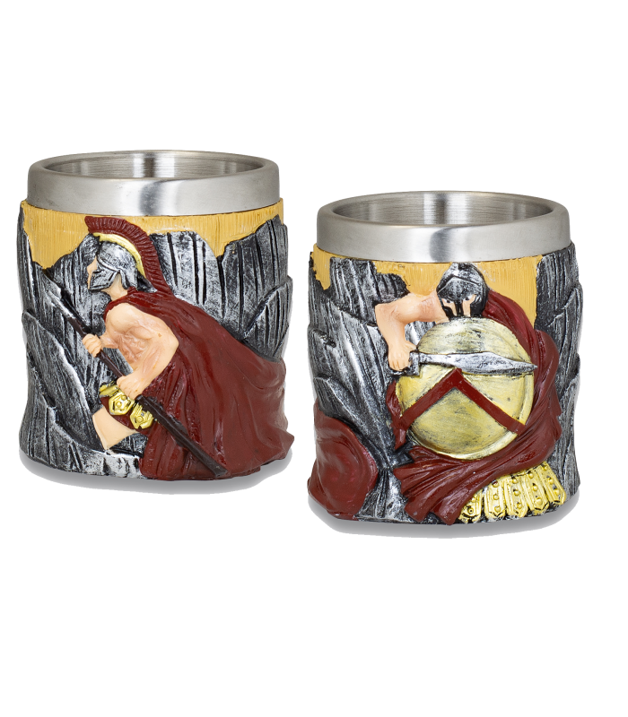 ΠΟΤΗΡΙ ΔΙΑΚΟΣΜΗΤΙΚΟ TOLE10, Spartans Sword+Shield, 39762