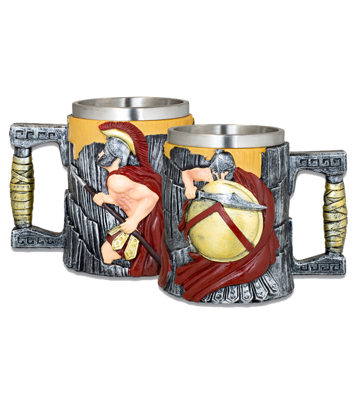 ΠΟΤΗΡΙ ΔΙΑΚΟΣΜΗΤΙΚΟ TOLE10, Spartans Sword+Shield, 39760