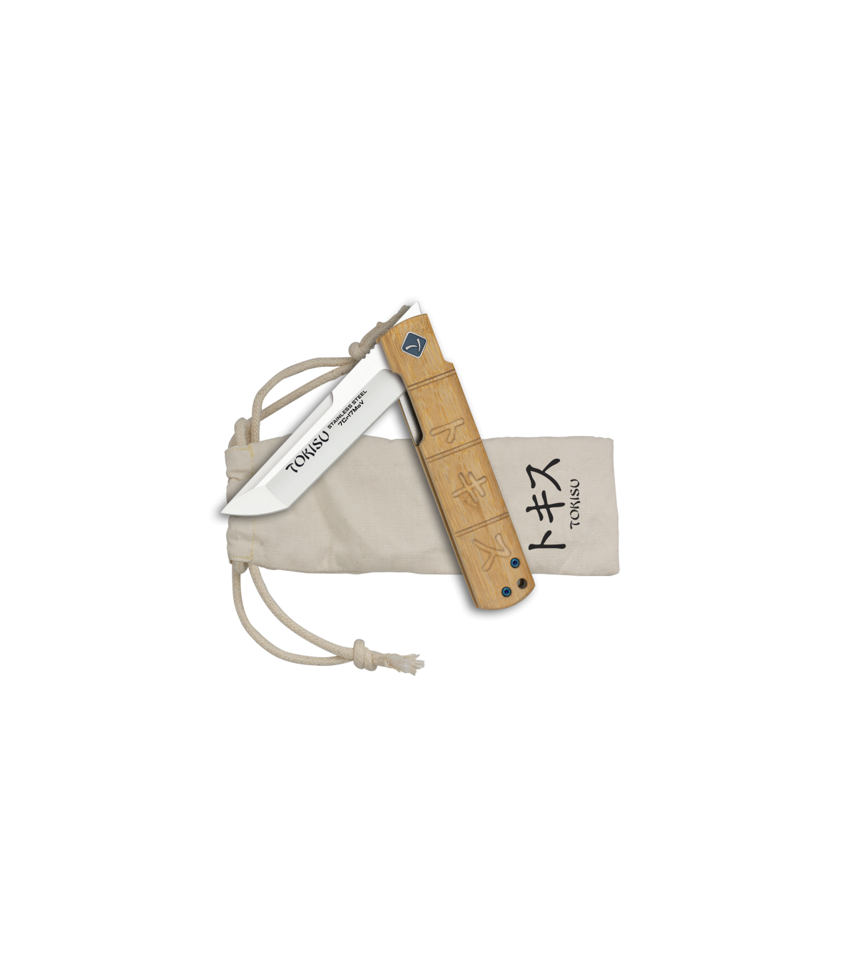 ΣΟΥΓΙΑΣ TOKISU Tokisu pocket knife. Bamboo.Ball bearing, Bl.8.9cm, 25286