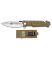 ΣΟΥΓΙΑΣ K25 penknife. TAN sation rubber. Bl.9cm, 25238