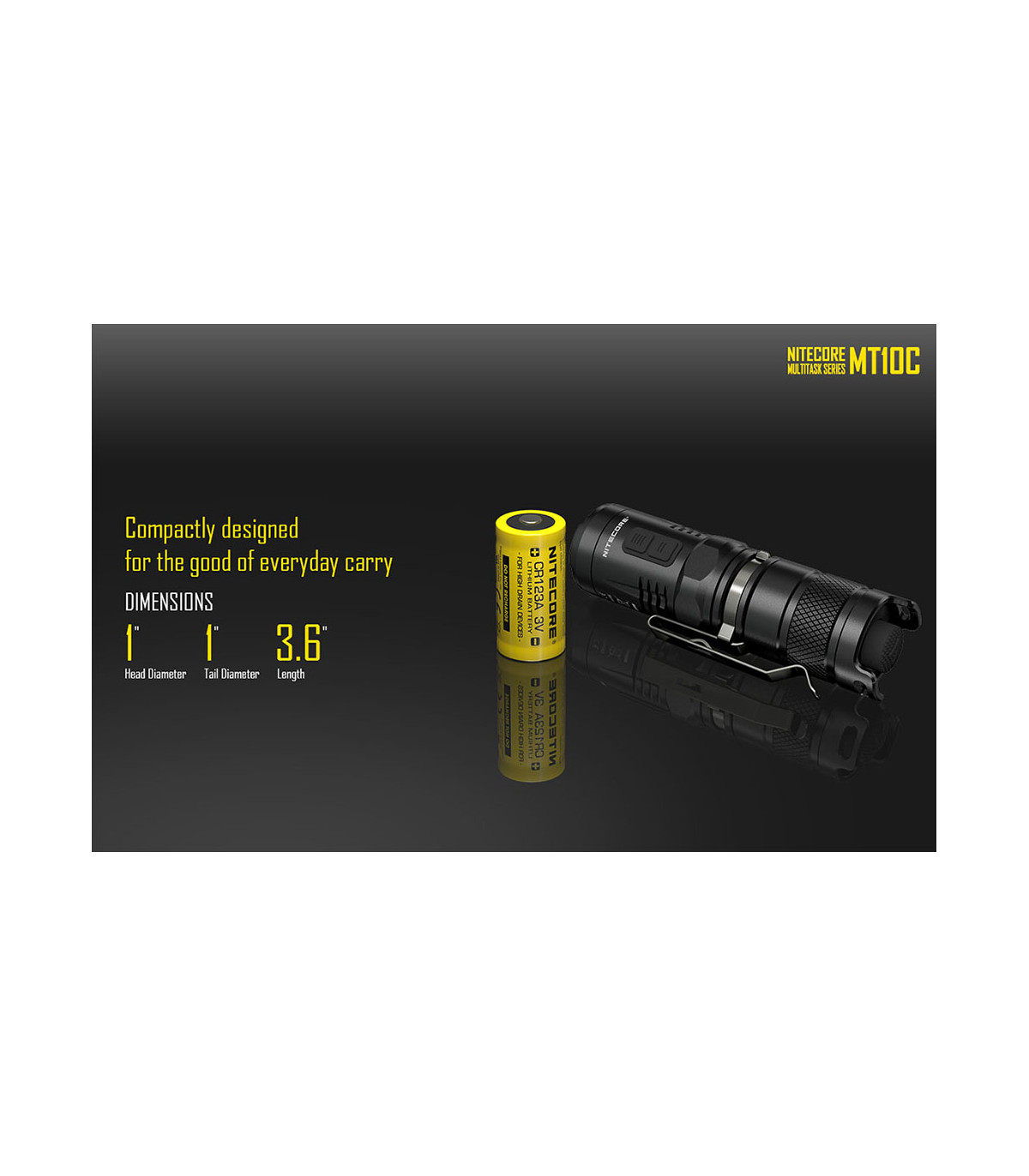 ΦΑΚΟΣ LED NITECORE MULTI TASK MT10C+LMA1+IMR18350A