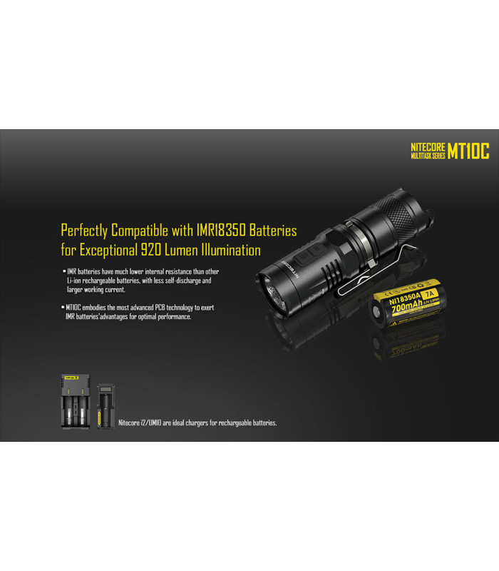 ΦΑΚΟΣ LED NITECORE MULTI TASK MT10C+LMA1+IMR18350A