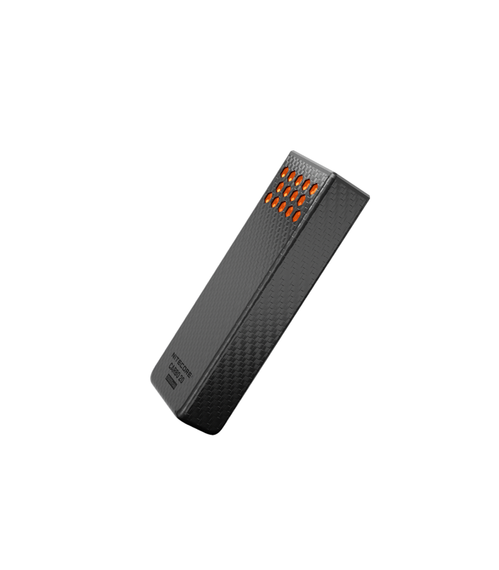 POWER BANK NITECORE CARBO 20, Carbon Fiber, Fast Charge, 65W MAX, ORANGE
