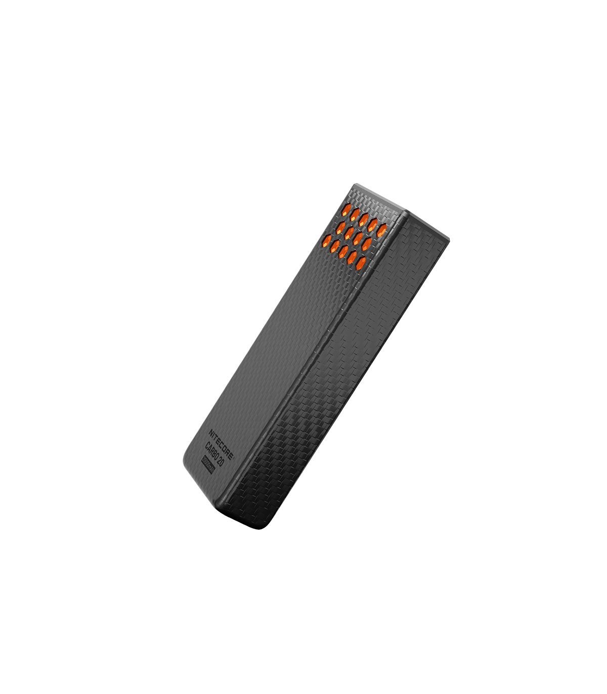 POWER BANK NITECORE CARBO 20, Carbon Fiber, Fast Charge, 65W MAX, ORANGE