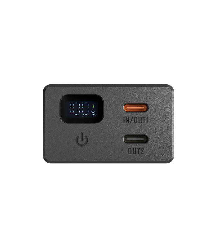 POWER BANK NITECORE CARBO 20, Carbon Fiber, Fast Charge, 65W MAX, ORANGE