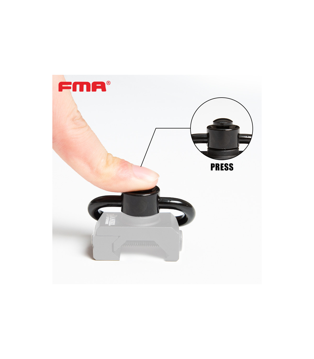 ΑΟΡΤΙΡΙΟΥΧΟΣ SOFT FMA QD Sling Swivel, Black