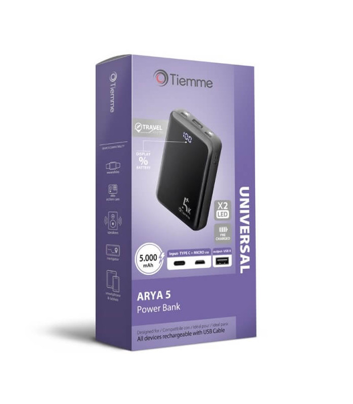 Power Bank Tiemme 5.000 Mah
