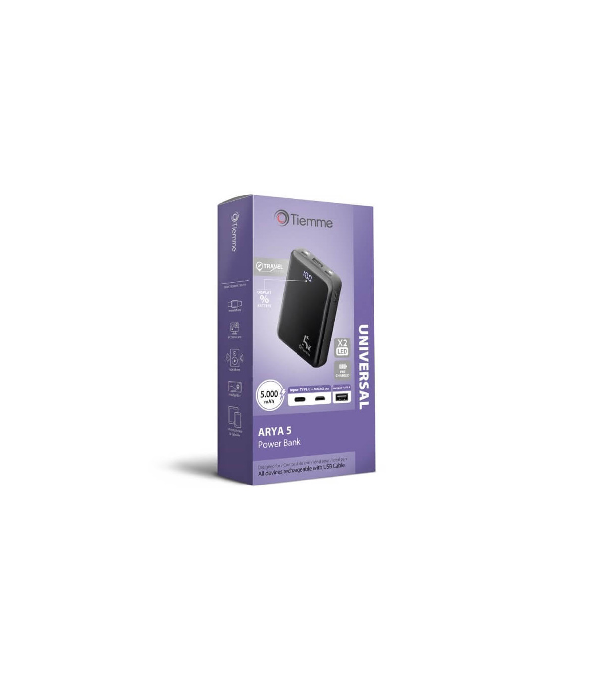 Power Bank Tiemme 5.000 Mah