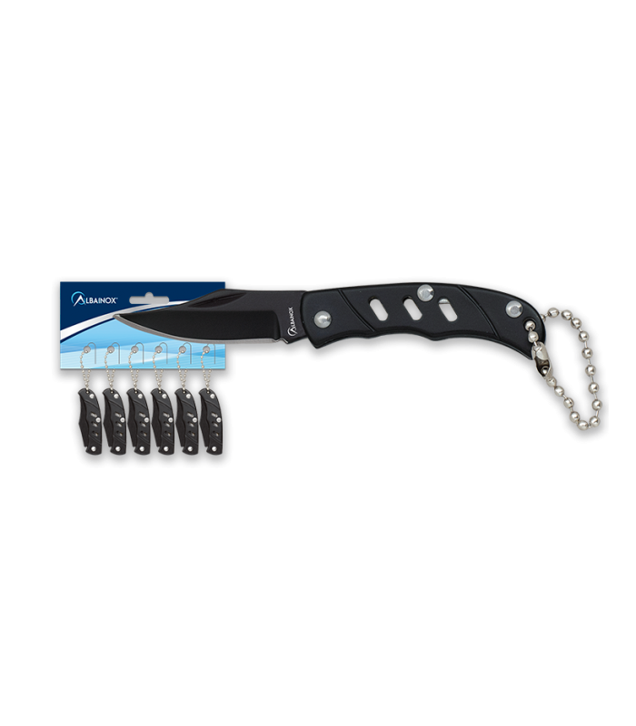 ΣΟΥΓΙΑΣ ΜΠΡΕΛΟΚ Albainox Black steel pocket knife, 25024