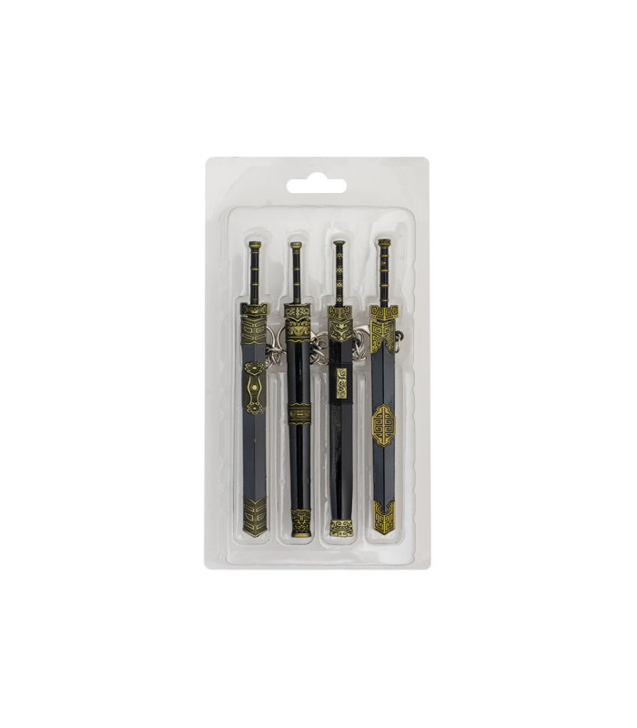 ΜΠΡΕΛΟΚ TOLE10 Set 4 swords key-rings, 16239