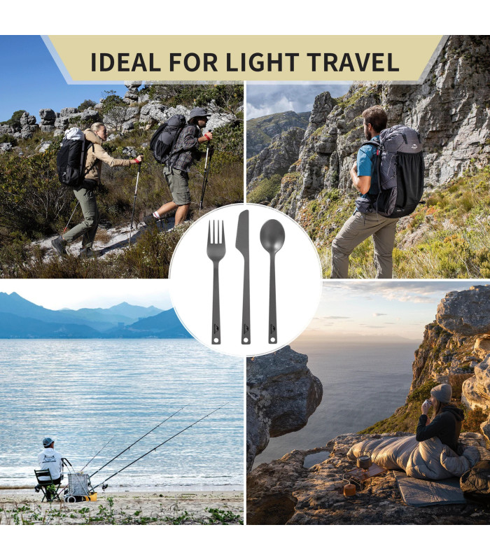 Naturehike Nobu Cutlery Set Titanium Camping | Sabotage Oddal
