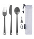 Σετ Μαχαιροπίρουνα Naturehike Noby Cutlery Set Titanium Camping | Sabotage Oddal