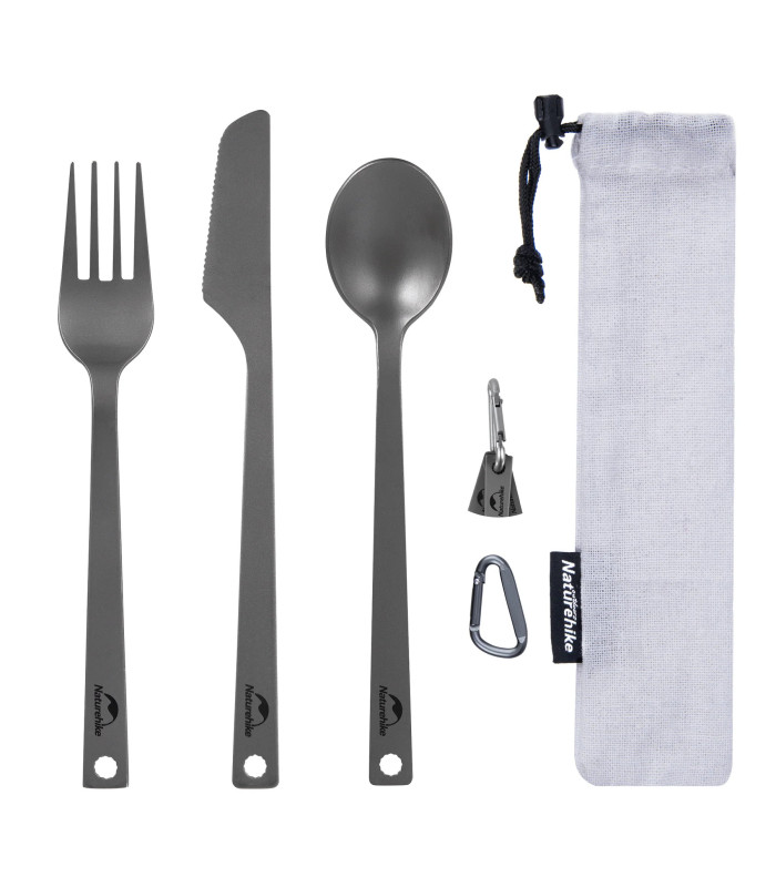 Σετ Μαχαιροπίρουνα Naturehike Noby Cutlery Set Titanium Camping | Sabotage Oddal