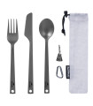 NATUREHIKE NOBU CUTLERY SET TITANIUM CAMPING